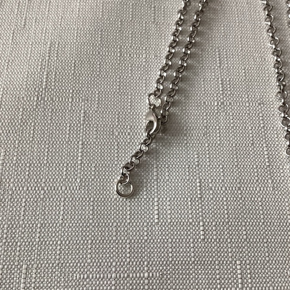 Silver Tone Cross Necklace - Picture 3 of 4